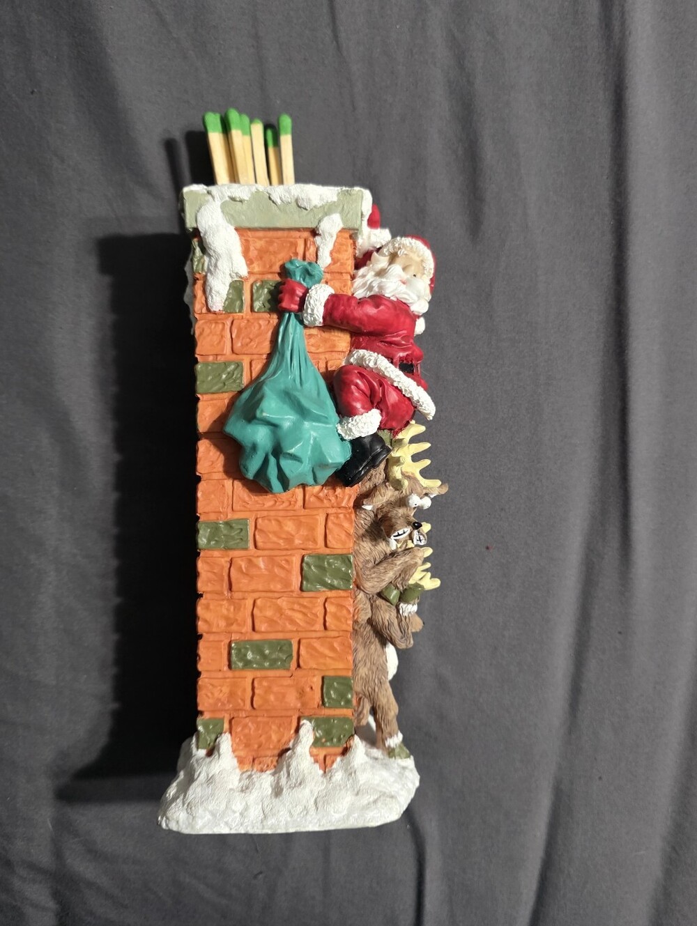 House of Lloyd Christmas Around the World Up the Chimney Matchstick Holder